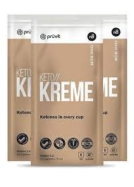 KETO//KREME 2.0 with Functional Fat Technology FFT, MCT Oils for Brain Boost, Reduce Joint Pain and Inflammation, Improve Digestive and Gut Health, Kickstart Natural Collagen Production, 3 Sachets