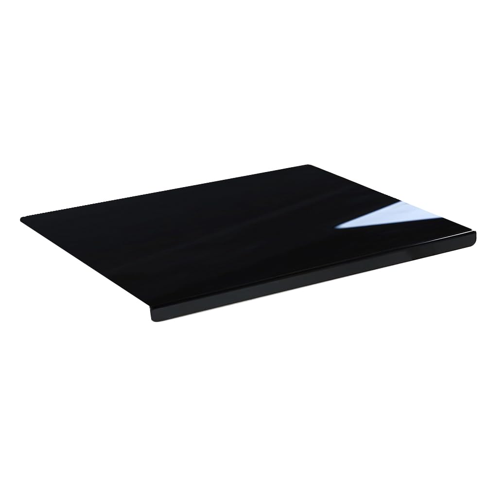 Clear Acrylic Cutting Board with Lip Non-Slip Acrylic Transparent Chopping Boards for Kitchen Counter Dishwasher Kitchens Accessories (45 * 40cm 5mm Black, M)