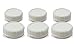 Replacement Glass Milk Bottle Lids 48 mm Caps for Libbey and Stan-Pac (6 Pack White)