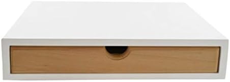 LIXMZZWJ Office Desktop Computer Shelf,Wooden With Drawer Freestanding Storage Unit A4 File Organiser Rack for In The Bathroom Home Desk Bookcase Shelves (Size : A2 21x35.5x7.5)