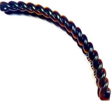 BROWN BANANA HAIR Clip Tort Large Barley Twist Clip Comb Ladies Hair Fish Grip Slide - Image 4