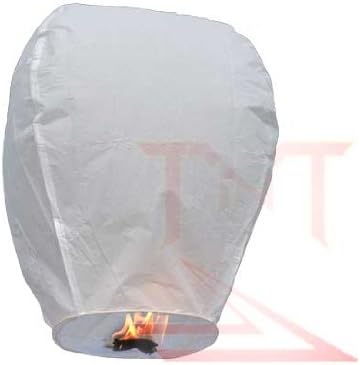 Original Ultra Premium White Sky Lantern 6pc