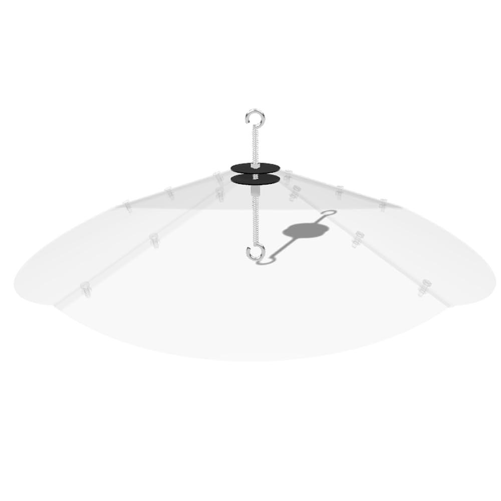 Photo 1 of PirateAnt 24inch Squirrel Baffle for Hanging Bird Feeders, Made of Transparent Extra Thick Pc Material, Outdoor Bird Feeder Seed Rain Cover.