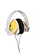 Original Authentic Happy CANZ Headphones by Roxant with Smiley Face Emoji, Foldable, Fully Adjustable Over-Ear Padded Comfort