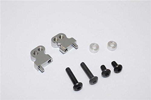 Tamiya CC01 Upgrade Parts Aluminum Adjustable Mount Use For Front Damper - 2Pc Set Gray Silver
