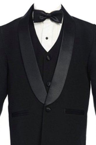 AMJ Dresses Inc 5 Pieces Big Boys, Little Boys Wedding Tuxedo Suit