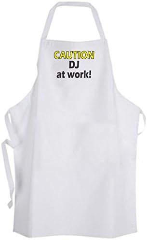 Caution DJ at work! Adult Size Apron – Music Party