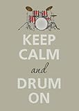 Rectangle Refrigerator Magnet - Keep Calm and Drum