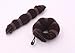 ASTRQLE Set of 3 Magic Hair Styling Styler Hot Hair Donut Bun Ring Styler Maker (1 large+2 small) (Brown)