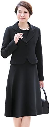 ニナーズ Nina S ブラックフォーマル 喪服 礼服 レディース 女性用 スーツ アンサンブル オールシーズン ジャケット ワンピース 年中無休 大きいサイズ Bs 0108 5 25号
