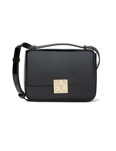 Amy, Sustainable, Gold Logo Plate, Sac à bandoulière Femmes, Noir, Taille Unique