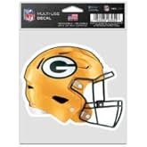 Green Bay Packers Helmet Fan Decals 3.75" x 5"
