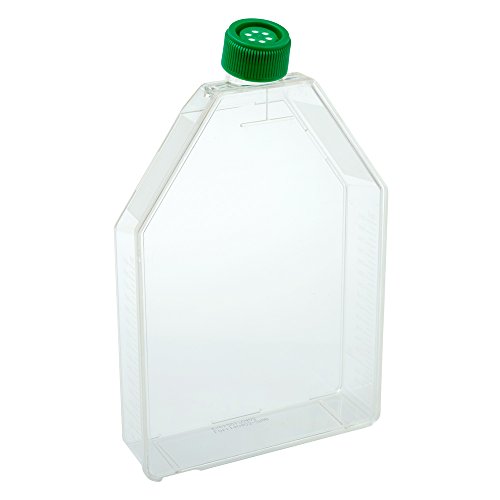 Celltreat 229361 Tissue Culture Treated Flask, Vent Cap, Sterile, 1250mL Capacity, 300cm2 Size (Case of 18) - Thumbnail 2