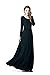 Charm Your Prince Women's Designer Round Neck Long Sleeve Maxi Dress