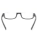 Kerecsen Reading glasses 2 Pair Half Moon Half Frame Readers Spring Hinge Men and Women Glasses (2 Pack Black, 1.50)