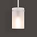 Linea di Liara Effimero Modern Brushed Nickel Pendant Light Fixtures Over Kitchen Island Sink Lighting Ceiling Hanging Farmhouse Mini Metal Industrial Pendant Lighting Medium Frosted Glass Shade