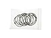 Bilipala 10 Pcs Loose Leaf Binder Rings Book Ring Keychain, Silver, 1.5-Inches