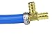 1/2-Inch Pex Tubing Combo - 100' Blue 100 Feet Red Flexible Tubing - 200 Feet of Water Polyethylene Tube Pipes - Non-Barrier Flexible Flow Coil Pipe - PEX-B 1/2