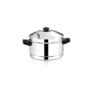 Butterfly Stainless Steel Idli Cooker, Idly Maker Set with 4 Plates, 16 idlies, Silver, Standard