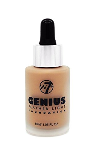 W7 Genius Feather Light Foundation, True Beige, 1.05 Ounce