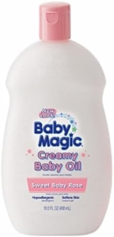 Baby Magic Creamy Baby Oil, Sweet Baby Rose 16.5 oz (Pack of 5)