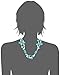 Gem Stone King 24 Inch Simulated Turquoise Color and White Cultured Freshwater Pearl Necklace with Toggle Hook