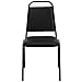 Flash Furniture Hercules Series Trapezoidal Vinyl Banquet and Event Chair, Commercial Event Chair with Padded Seat and Back, Black