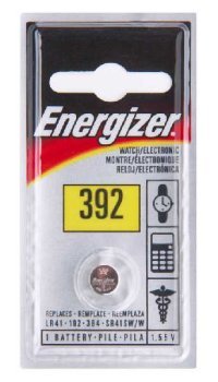 Energizer Watch/Electronic Battery 1.55 Volt 392 1 Each