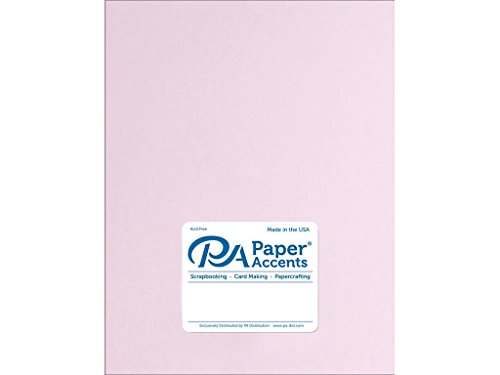 Paper Accents Cardstock 65 lb Mauve Ice Smooth, 8.5