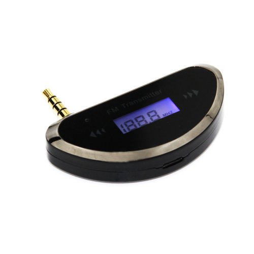 Patuoxun Wireless FM Transmitter Car Audio for iPhone 5 5C 5S iPod Samsung HTC Blackberry Sony with 3.5mm Audio Supports Handsfree