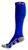 Compression Socks for Women and Men - Blue, Small