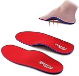 PCSsole Orthotic Arch Support Insoles Red Men 7.5-8 27cm Flat Feet Plantar view 8
