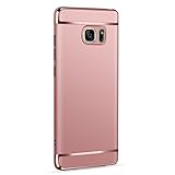 Coohole 2017 New Fashion Thin Electroplate Hard Case Cover for Samsung Galaxy Note 5 (Rose Gold)
