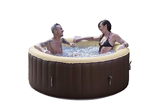 EASE.ZONE 7150017 Spa aufblasbar beheizt, 800 Liters, Schwarz, 180 x 180 x 65 cm – Bild 3