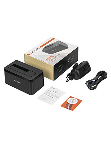Alxum USB 3.0 to SATA Hard Drive Docking Station for 2.5/3.5 Inch SATA I/II/III HDD SSD, Support UASP, Super Speed up to 6Gbps - Black - Thumbnail 6