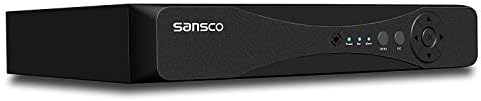 SANSCO 8-Channel 5MP Video Surveillance DVR Recorders with 1TB Hard Drive, 8CH 1920P Wired 5-in-1 CCTV H.265 Home Security Digital Video Recorder, Remote Access, Motion Detection, Instant Email Alarm