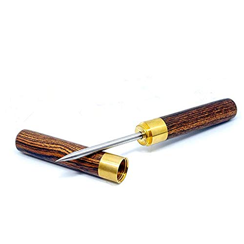 3 Pcs Stainless Steel Ice Picks with Wooden Handle and Safety Cover Kitchen Tool.