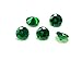Alone Moon Loose Emerald Synthetic Gemstones Round Diamond Cut Perfect Replacement for Jewelry Making (2mm, 500pcs)