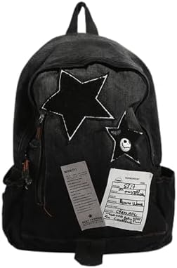 Amazon.com: KANGDAWEI Cute Star Denim Backpack, Grunge Y2K Vintage