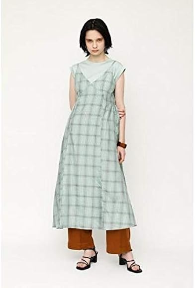 Amazon スライ Sly Line Check Gather C A ワンピース M Mint7 1 ワンピース チュニック 通販