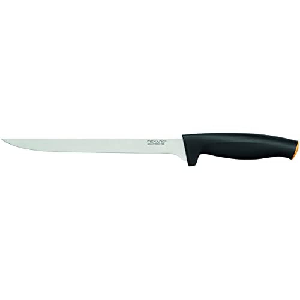 Fiskars Filleting Knife,, Total Length: 32 cm, Steel/Synthetic Material, Functional Form, 1014200