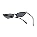 mincl/Sexy Women Small Frame Chic Vintage Designer Lady cat Sunglasses (light black-black)