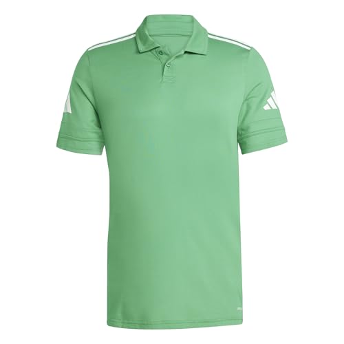 adidas Herren Squadra25 Cotton Polo Shirt, Team Green/White, XS