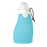 The Original Squeeze with Eeeze, Silicone Reusable Food Pouch in Reef, 6oz