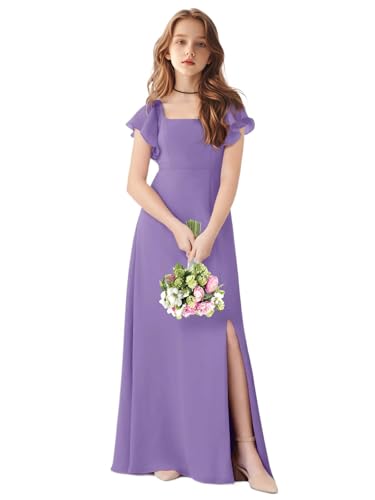 TAISHAN Junior Bridesmaid Dress for Wedding Ruffle