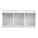 IRIS USA 3 Tier Cube Bookshelf Storage Cubby Shelf, Bookcase, White