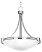 Possini Euro Design Deco Brushed Nickel Pendant Chandelier 21 1/2