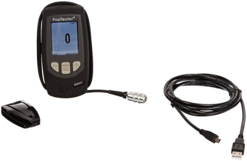 Defelsko FS3-E PosiTector 6000 Advanced Electronic Coating Thickness Gage with Regular Separate Probe for Ferrous Metals, 0-60 mils Range