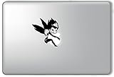 Mini Ryuk Holding Apple Death Note - Apple Macbook Laptop Vinyl Sticker Decal
