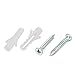 uxcell Glass Shelf Bracket Adjustable Zinc Alloy Door Cabinet Clamp Clip Holder for 8-10mm Thickness 8pcs